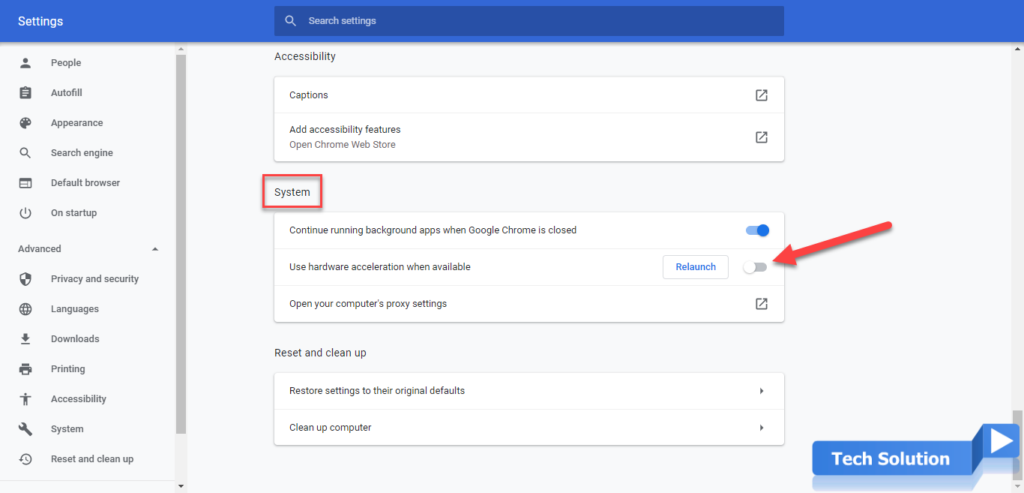How to Turn Off Hardware Acceleration in Google Chrome 3
