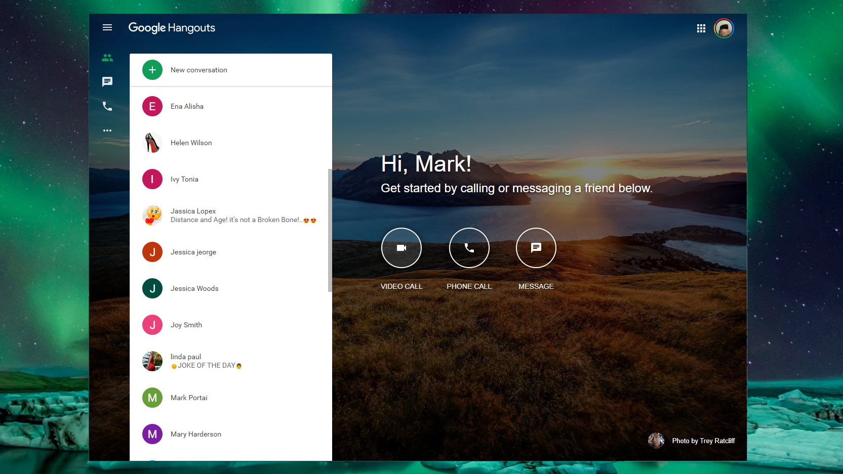 Download Google Hangouts for Chrome Header