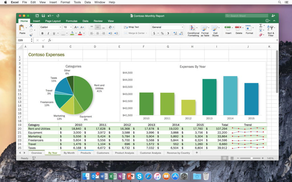 Download Office 2016 for Mac Excel